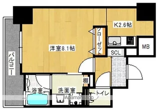 ラルステージ十日市【204号室号室】の間取り