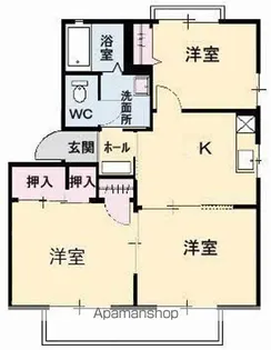 シャイングレイス【201号室】の間取り