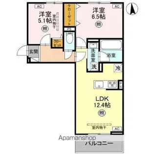 DーGRAN矢中町【3階】の間取り