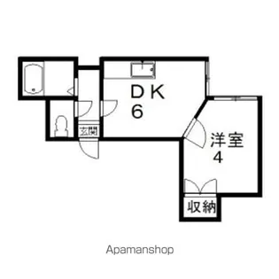 ジュネス菊水【102号室】の間取り