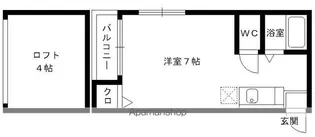 リュミエール県庁前【105号室号室】の間取り