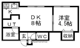 サークルⅠ澄川B【203号室】の間取り