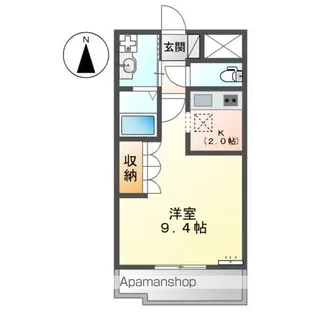 ベルクレスト.K【107号室】の間取り