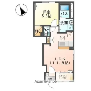 アクアサイド【1階】の間取り