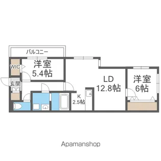 THE MODERN 伏見【4階】の間取り