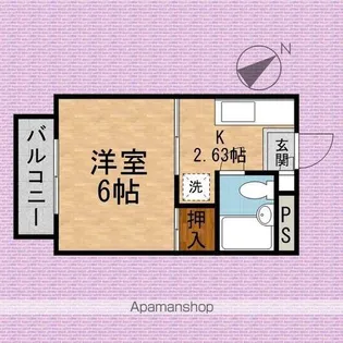 ハイムみずき【302号室】の間取り