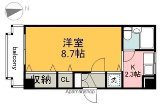 横堀ALLEY【3階】の間取り