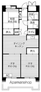 ビレッジハウス品川八潮タワー1号棟【4階】の間取り
