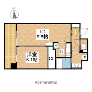 レインボーピア記念橋【5階】の間取り