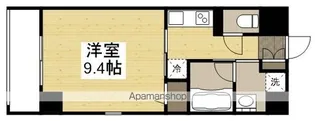 リビンコートSTUDIO奉還町WEST【201号室】の間取り