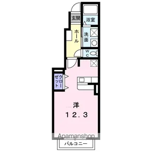 シュティル ブリーゼA【102号室】の間取り