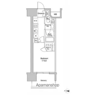 ザ・パークハビオ新栄【4階】の間取り
