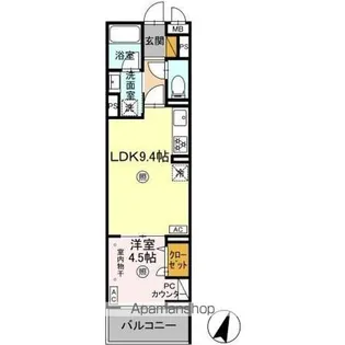 オークツリー【3階】の間取り