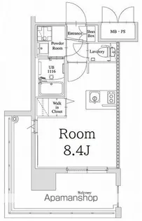 エンクレスト天神GLEE【13階】の間取り