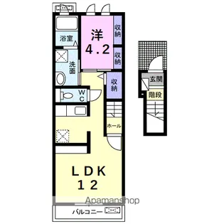 ビオーラ上池【2階】の間取り