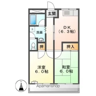 コーポアイランド【2階】の間取り