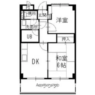 メゾン グリーンビュー【1階】の間取り