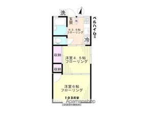 ベルハイムII【1階】の間取り