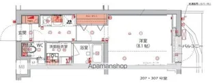 東京都新宿区北新宿1丁目【マンション】の間取り
