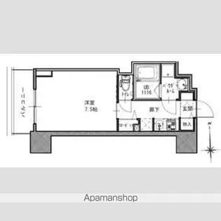 S-RESIDENCE谷町五丁目【4階】の間取り