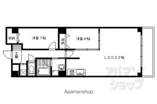 SAWARABI御所【3C号室】の間取り