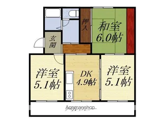 フォレストII【2階】の間取り