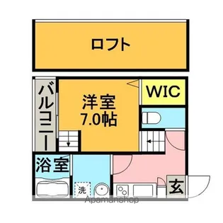 コンフォートハウス博多【1階】の間取り