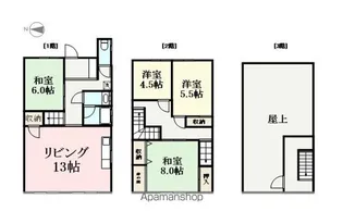 福井県福井市松本2丁目【一戸建】の間取り