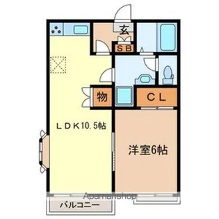 メゾンモデラート【201号室号室】の間取り