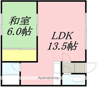 コーポ雨塚2号館【202号室】の間取り