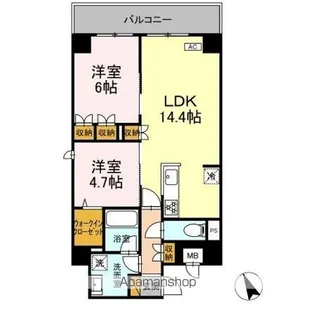 WIN DEER 西船橋【4階】の間取り