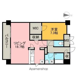 グランドソレイユ名駅【10階】の間取り
