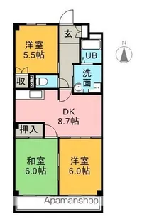 アピタシオン華【3階】の間取り