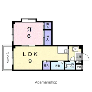 レジデンス家久【4階】の間取り