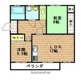 グランビュー日之出【302号室】の間取り