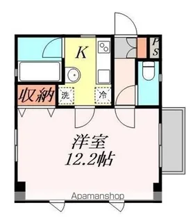 1Kの間取り画像