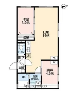 グランヴィクトワール大山【2階】の間取り