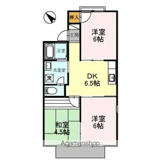 セジュールYB【1階】の間取り