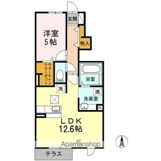FELICE松山【1階】の間取り