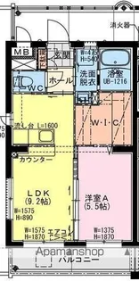 ソレアード権現【5階】の間取り