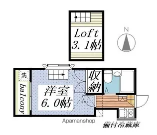 レジデンスレオ【2階】の間取り