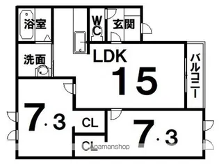 DOLCE ANITAⅠ(ドルチェ アニータワン)【1階】の間取り