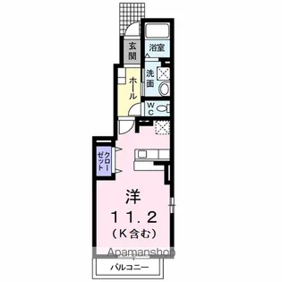 バーミィ F.Ⅱ【1階】の間取り