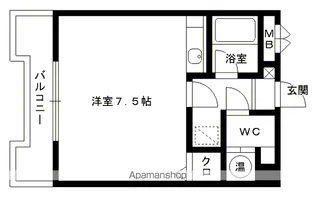 リリーフ天神東【8階】の間取り
