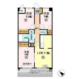 レジデンスJOKO【2階】の間取り