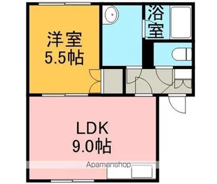 スワンハイツ【206号室】の間取り