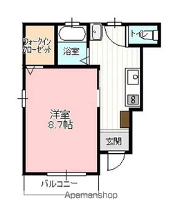 ライフメント中町【101号室】の間取り
