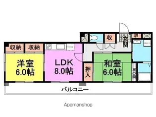 エクシード塚口【310号室】の間取り