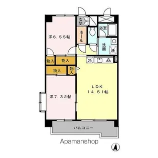 Y’S HOUSE Ⅱ【2階】の間取り