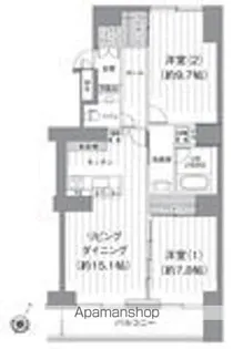 T’S GARDEN北柏 1号棟【2階】の間取り